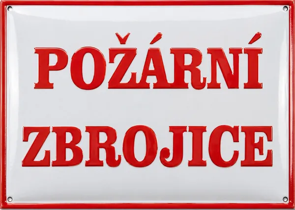 Smaltovaná cedule pro hasiče H1-sdh 3